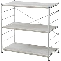 木製ラックKGWDW-e Amazon｜[山善] ウッドシェルフ 収納ラック 木製棚板 3段 幅85.5
